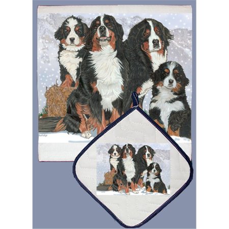 BAKEBETTER Dish Towel and Pot Holder Set - Bernese Mountain Dog BA2633757